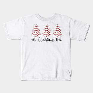 Oh Christmas Tree Cakes Kids T-Shirt